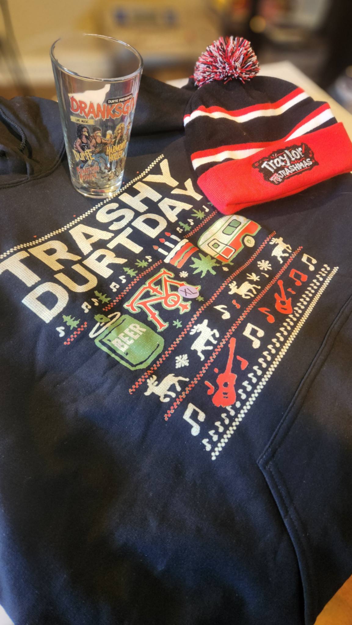 Beenie / Pint Glass / Hoodie Bundle $60 INCLUDES SHIPPING