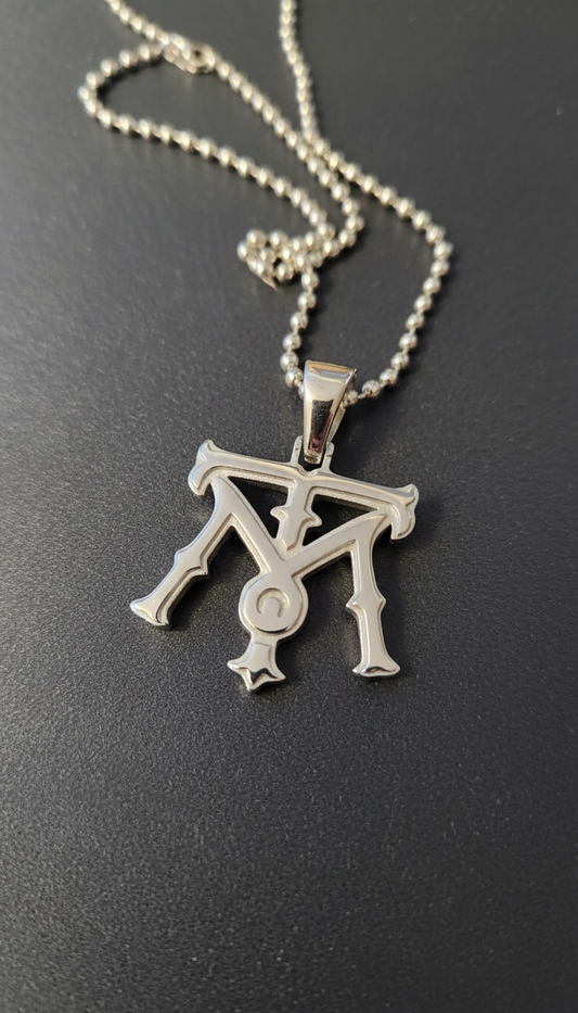 TM Charm with Ball Chain