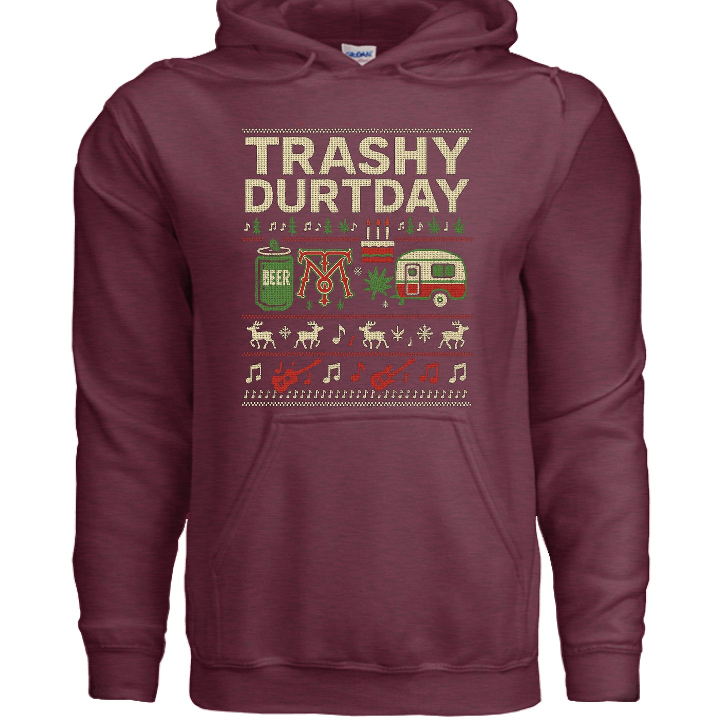 Heather Sport Dark Maroon - FRONT