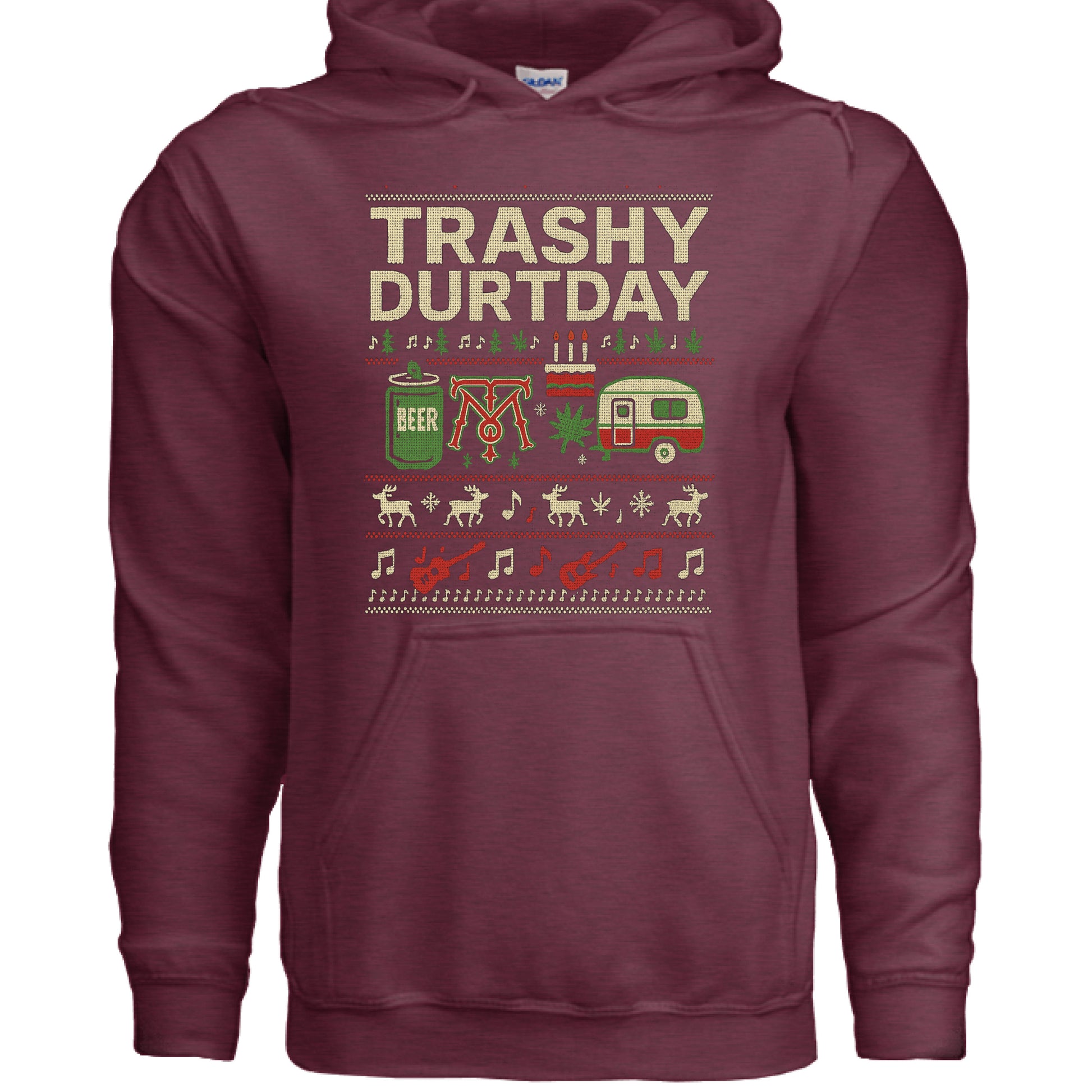 Heather Sport Dark Maroon - FRONT