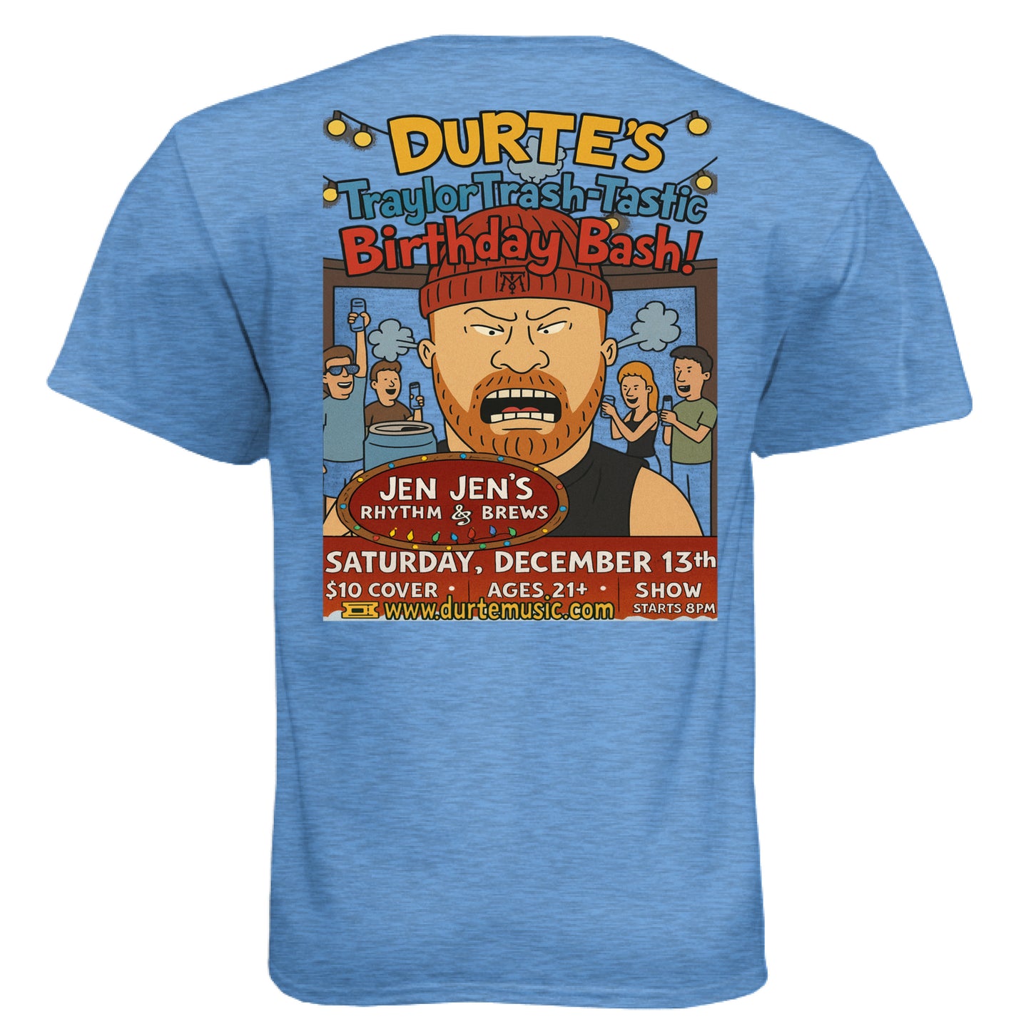 Heather Columbia Blue - BACK