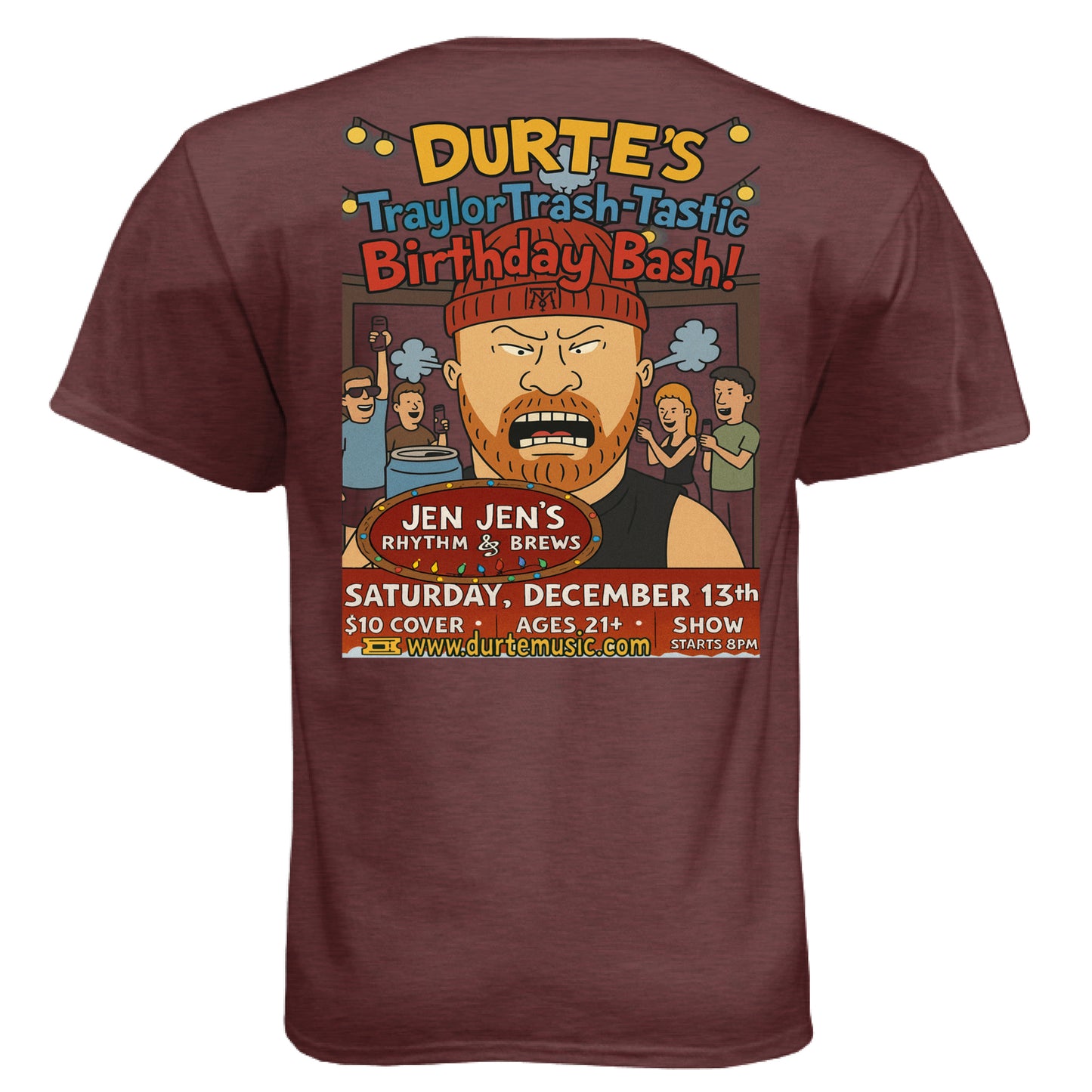 Heather Maroon - BACK